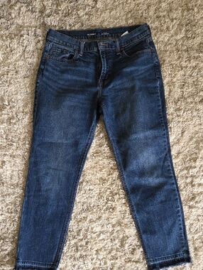 Old Navy Women's Boyfriend Jeans - Dark Blue